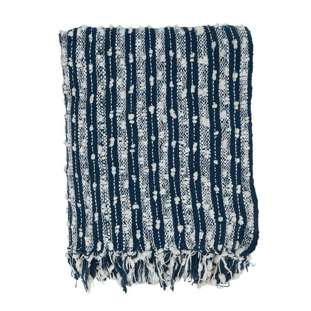 Aqua SARO LIFESTYLE Sevan Collection Striped Design Throw Blanket 50 x 60 Aqua SARO LIFESTYLE Sevan Collection Striped Design Throw Blanket 50 x 60